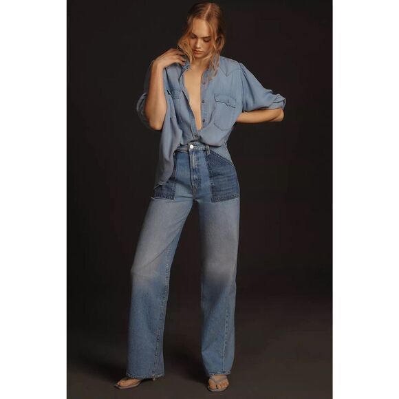 MOTHER Denim - NWT Mother Superior jeans- The Patch Maven Heel Wash Love Triangle Size 33